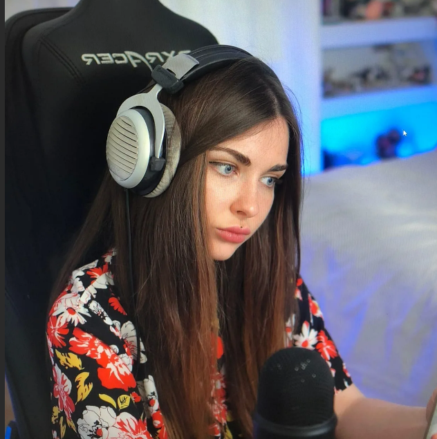 Woman listing to music